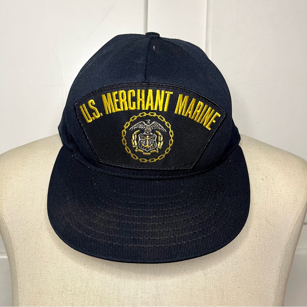 Vintage 80s Us Merchant Marine Navy Northstar Adjustable Cap
